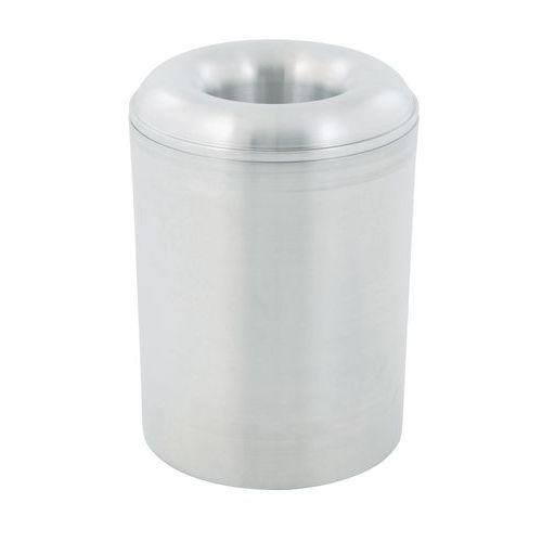 Illustration de : Corbeille à papier anti-feu aluminium 13L et 20L - Vepabins