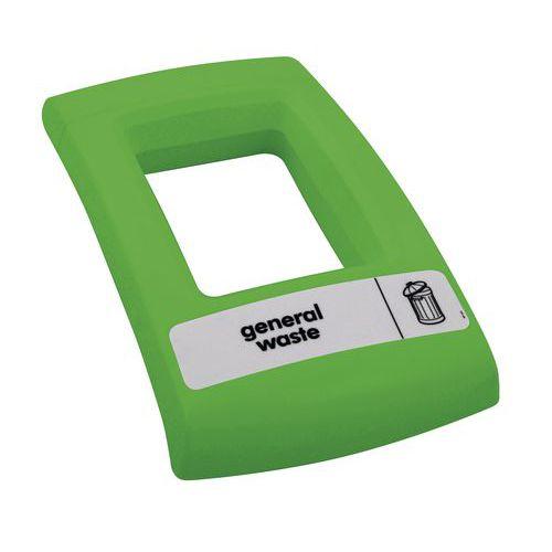 Illustration de : Couvercle ouvert pour collecteur Envirobin 55L et 82L - Vepabins