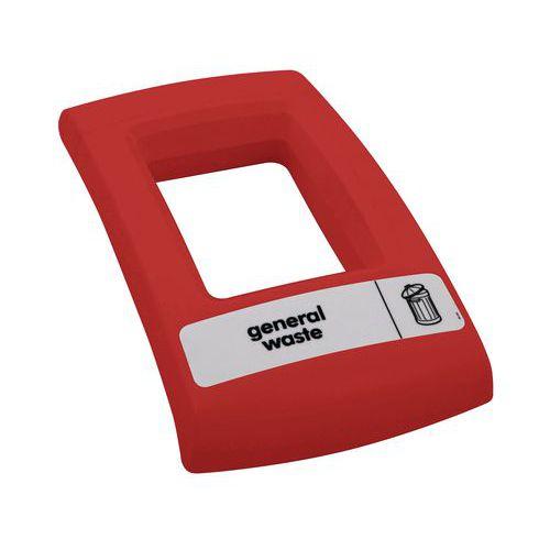 Couvercle ouvert pour collecteur Envirobin 55L et 82L, Coloris : Rouge thumbnail image 1