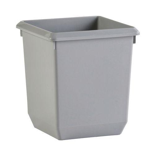 Lot de 4 Poubelle à papier en cône 21L Gris thumbnail image 1