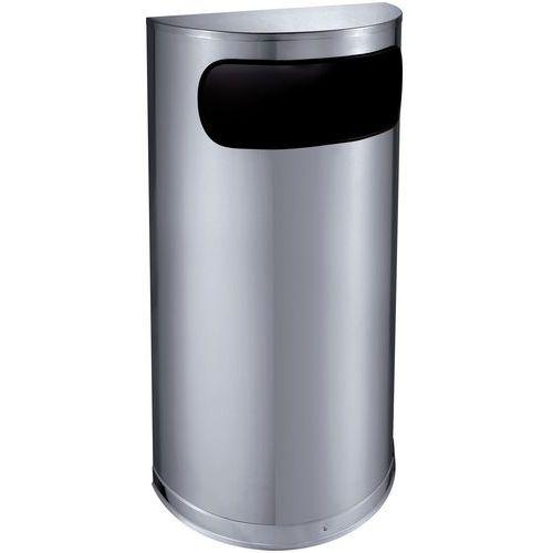 Illustration de : Poubelle d'accueil demi ronde - Vepabins