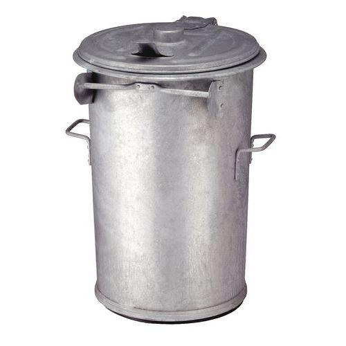 Poubelle d'appoint en acier galvanisé - 110 L thumbnail image 1