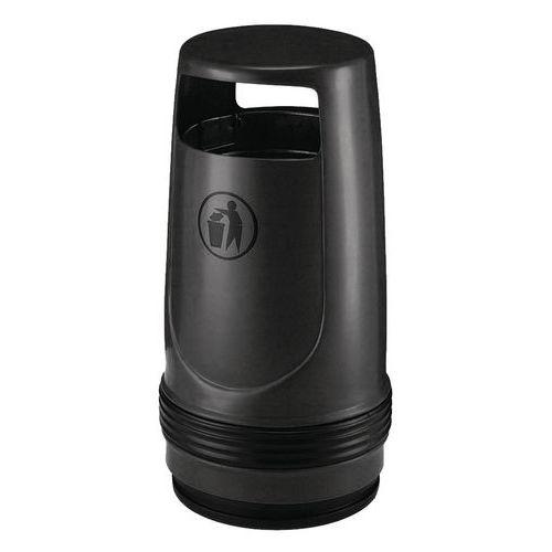 Poubelle Merlin 90L noir thumbnail image 1