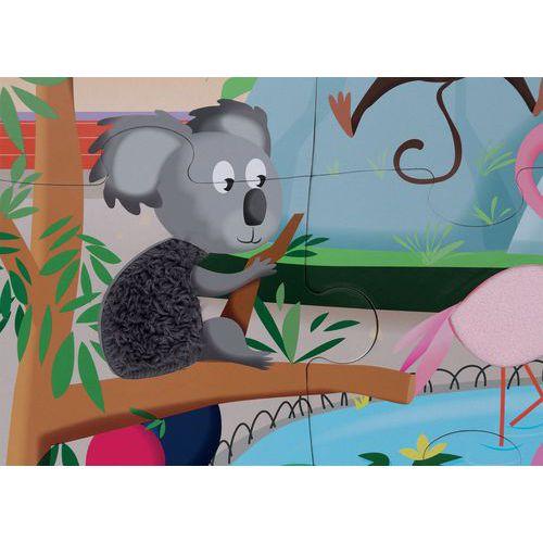 Illustration de : Puzzle tactile une journée au zoo - Janod