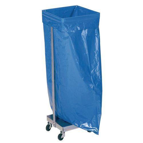 Illustration de : Support sac-poubelle mobile - 120 L