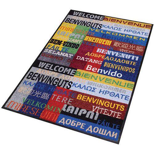 Tapis d'entrée décoratif zone de trafic peu intense New Welcome - Notrax thumbnail image 1