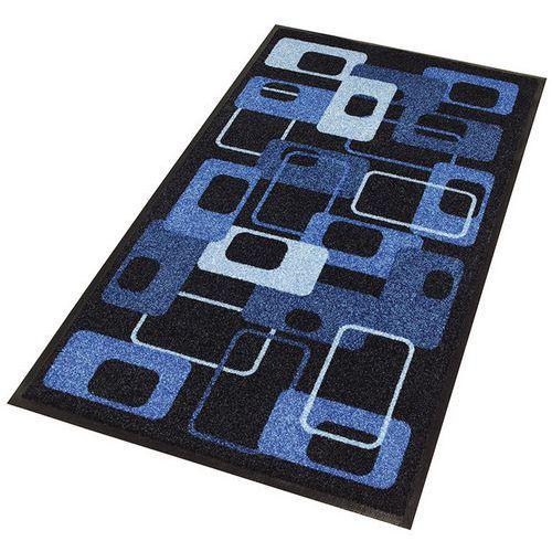 Tapis d'entrée décoratif zone de trafic peu intense Modern 70s Bleu - Notrax thumbnail image 1