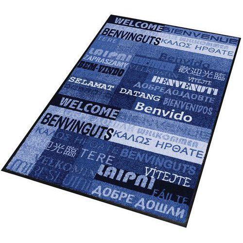 Tapis d'entrée décoratif NewWelcome Bleu 900x1200x6mm thumbnail image 1