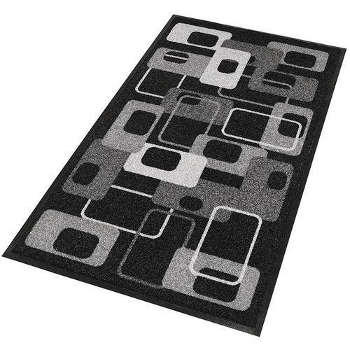 Illustration de : Tapis d'entrée décoratif zone de trafic peu intense Modern 70s Gris - Notrax