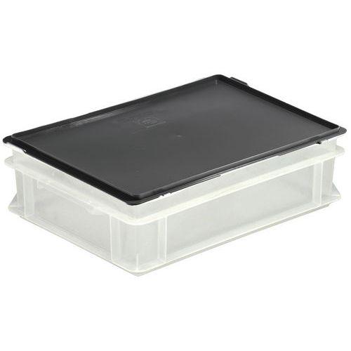Illustration de : Bacs à couvercle RAKO translucide - 400x300mm - 10 à 40 L