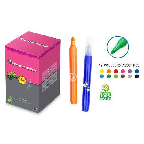 Pot 36 feutres couleurs assorties thumbnail image 1