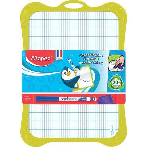 Illustration de : Ardoise 17 x 24 cm avec bordure - Maped