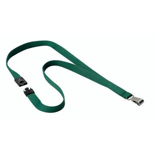 10 cordons textile avec mousqueton Vert thumbnail image 1