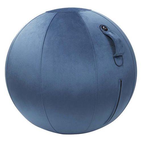 Ballon d'assise ergonomique Move Hop tissu velours Bleu nuit thumbnail image 1