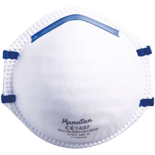 20 Demi-masques respiratoires coque à usage unique FFP2 Sans soupape thumbnail image 1