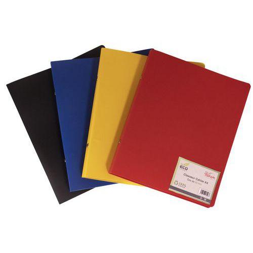 Illustration de : Classeur cahier recyclé polypropylène A4 4 anneaux dos 20mm - Pichon