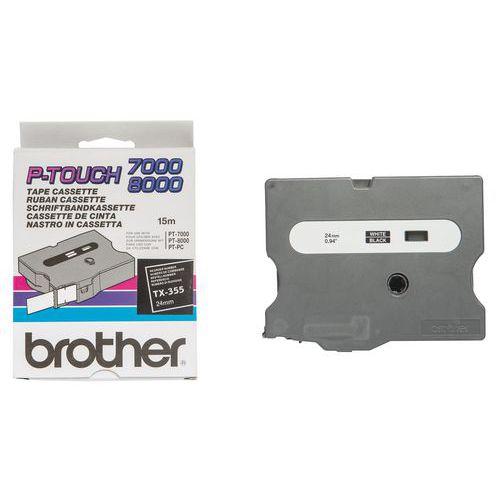 Cassette de ruban pour étiqueteuse Brother - Largeur 24 mm fullname image