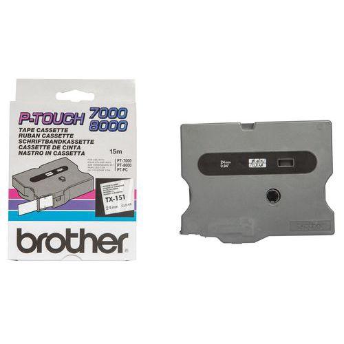 Cassette de ruban pour étiqueteuse Brother - Largeur 24 mm fullname image