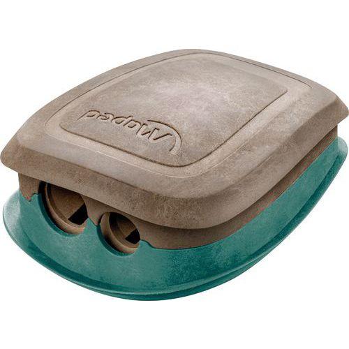 Illustration de : Taille-crayon 2 trous avec réservoir fibres bois - Maped