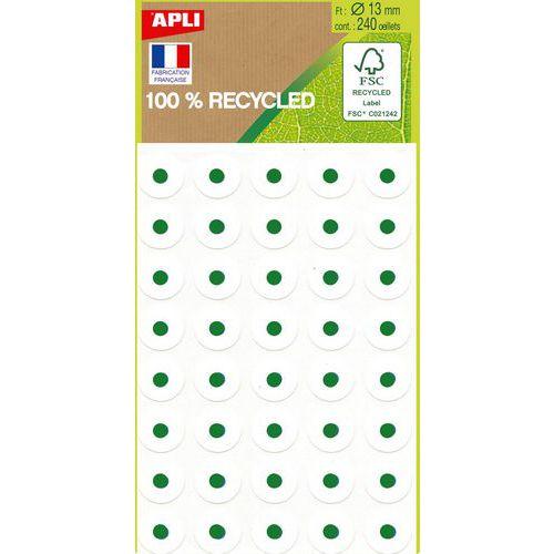 Illustration de : Pochette de 240 œillets adhésifs recyclés - Apli