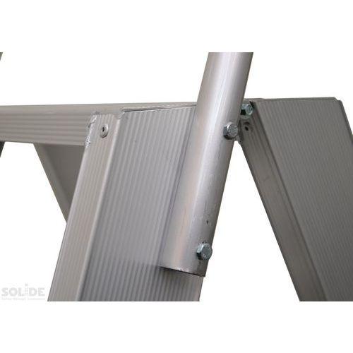 Illustration de : Marchepied industriel aluminium - Double accès