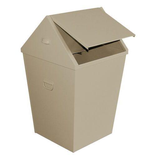 Poubelle métallique 128L avec à levier thumbnail image 1