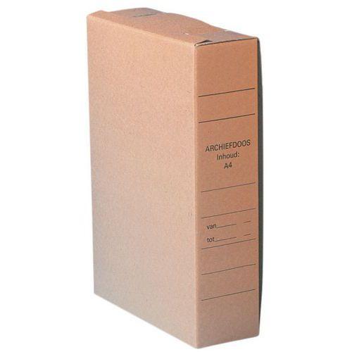 Lot de 25 Boîtes archives - HxLxl: 32x23x8 cm - Marron thumbnail image 1