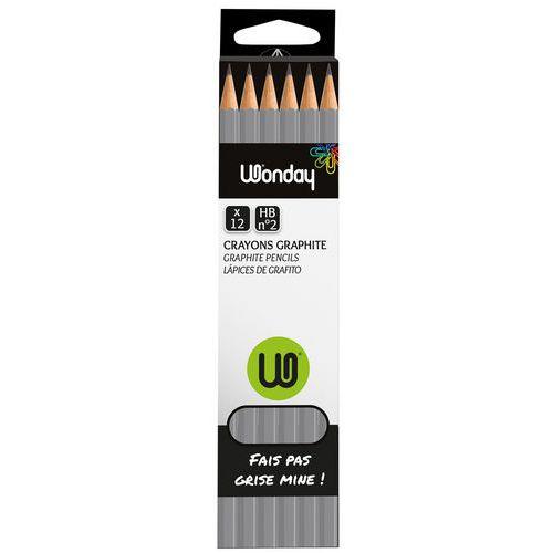 Illustration de : Crayon noir graphite HB - Wonday