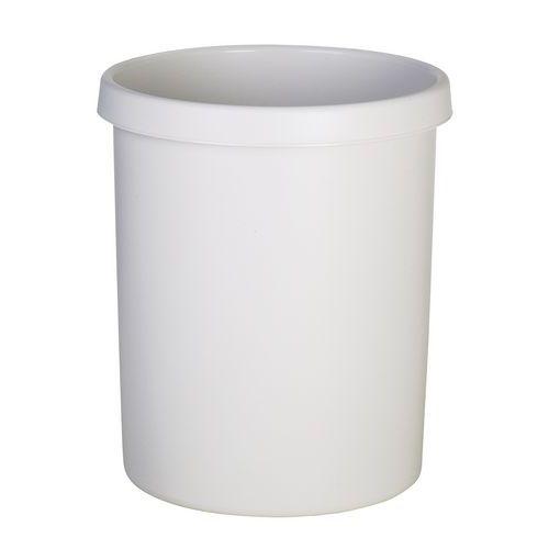 Corbeille ronde à papier en plastique - 30 L Gris thumbnail image 1