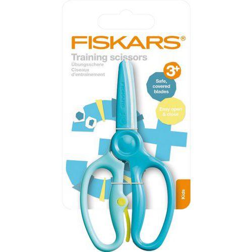 Illustration de : Ciseaux entraînement bouts ronds 13 cm ambidextre - Fiskars