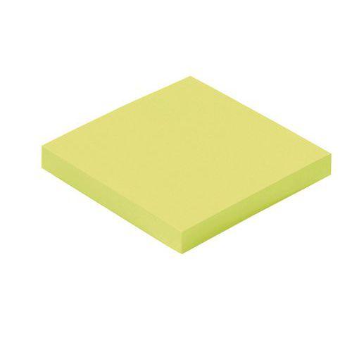 Lot de 12 blocs Note recyclée Eco - 100 feuilles 75x75 - Jaune thumbnail image 1