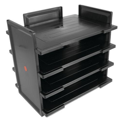 Illustration de : Corbeille à courrier TWIN FLEX