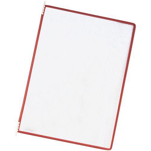 Lot de 5 Pochettes à pivot Tarifold - Housse double - A4 - Rouge thumbnail image 1