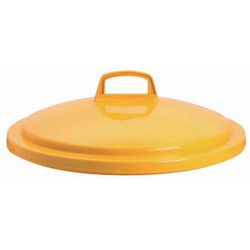 Couvercle pour poubelle 75 L tri sélectif coloris jaune thumbnail image 1