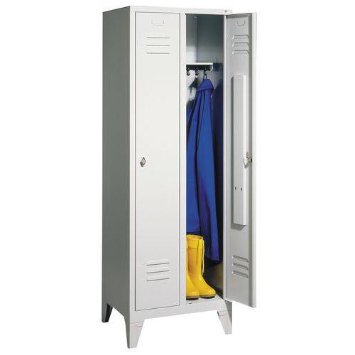 Illustration de : Vestiaire S2000 Classic - Colonne largeur 300mm - Sur pieds - CP