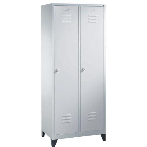 Illustration de : Vestiaire S2000 Classic - 2 et 3 colonnes largeur 400 - Sur pieds - CP