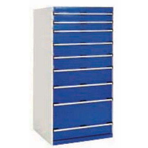 Illustration de : Armoire d'atelier à tiroirs Bott SL-87 - Hauteur 160 cm