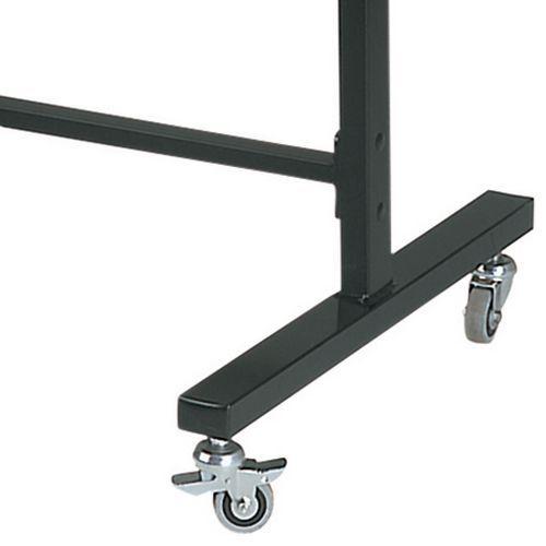 Illustration de : Roulettes pivotantes pour portemanteau et portant  - Gardelux