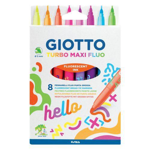 Etui de 8 feutres fluos pointe extra large thumbnail image 1
