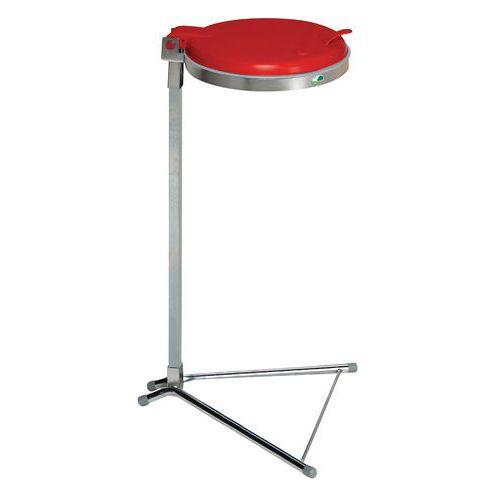 Support sac-poubelle - 120 L avec couvercle Rouge thumbnail image 1