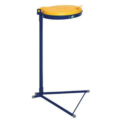 Support sac-poubelle - 120 L - avec couvercle Jaune thumbnail image 1