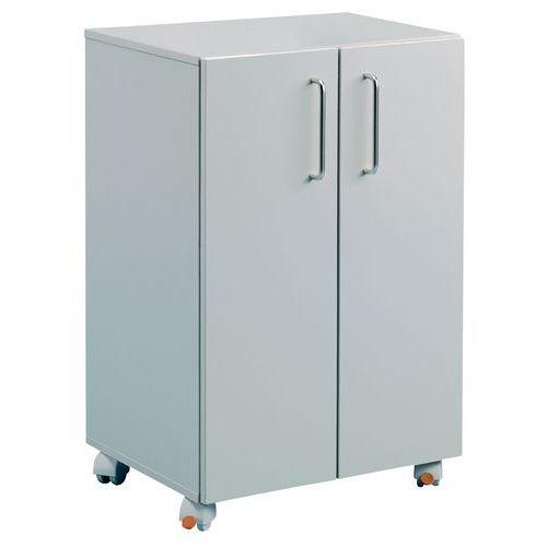 Armoire Twin Click - Modèle haut, Coloris : Gris clair thumbnail image 1