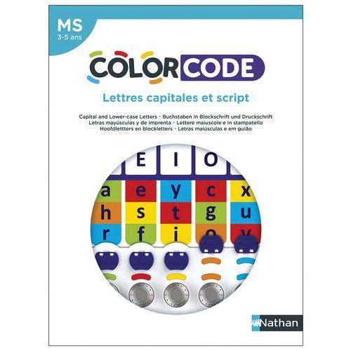 Illustration de : Colorcode - Lettres Capitales et Script - Nathan