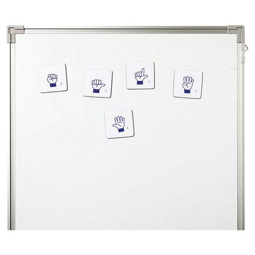 Illustration de : Pions-Doigts de La Main magnétiques grand format - Nathan