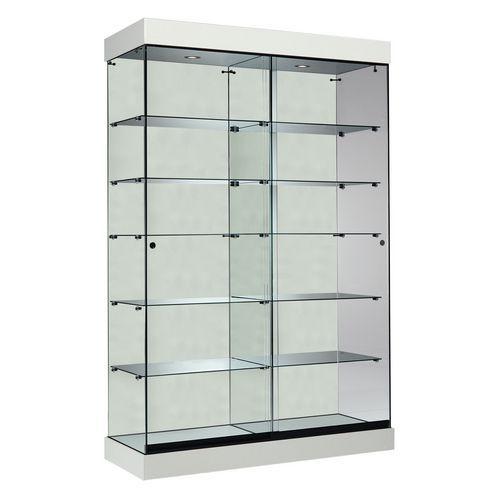 Vitrine ASF avec éclairage halogène - Blanc Lxhxp: 125 x 192 x 46 cm thumbnail image 1