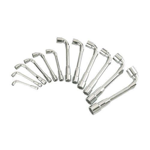 Illustration de : Jeu de 12 clés à pipe débouchées 6x6 pans en mm