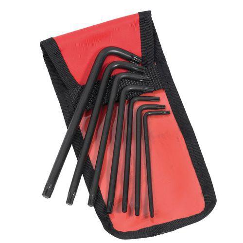 Jeu de 7 clés mâles coudées longues pour empreinte Torx thumbnail image 1