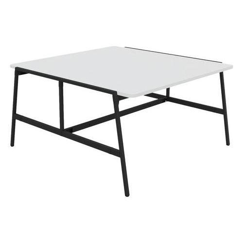 Table de réunion Alto 140x143x75 cm Noir/blanc thumbnail image 1