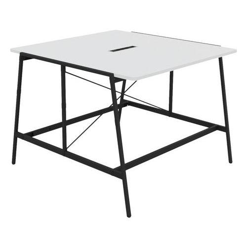 Table de réunion haute Alto profondeur 143 cm électrifiée - Buronomic thumbnail image 1