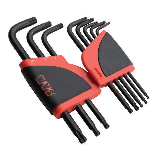 Illustration de : Râtelier de 8 clés mâles longues Torx® à tête spérique